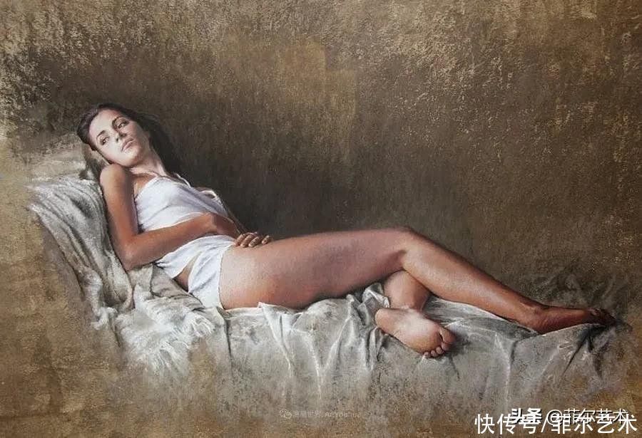 艺术学院$法国女粉彩大师,描绘的女性之美,细腻柔和