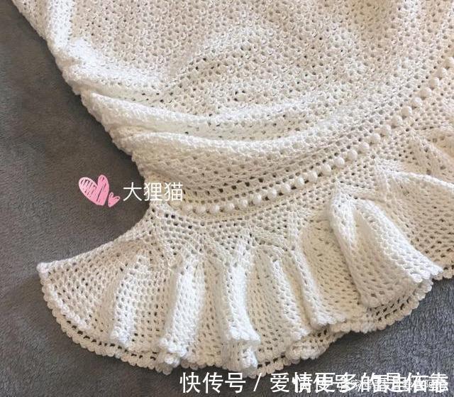 蕾丝|2款棒针编织和钩针编织的连衣裙,太惊艳了,附图解教程