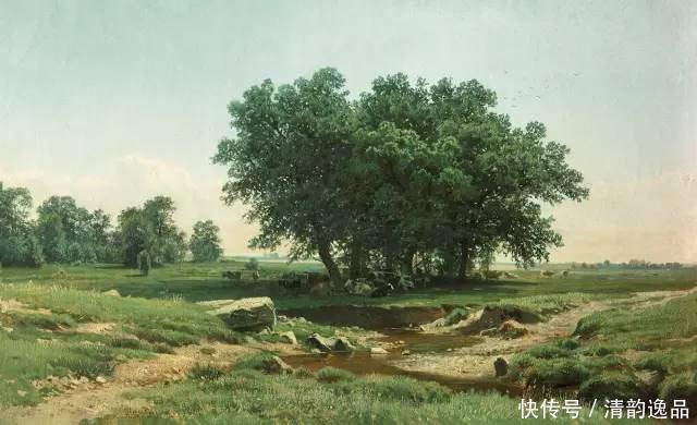 希什金！俄国巡回画派，风景画大师希什金，史诗般森林风景油画作品欣赏