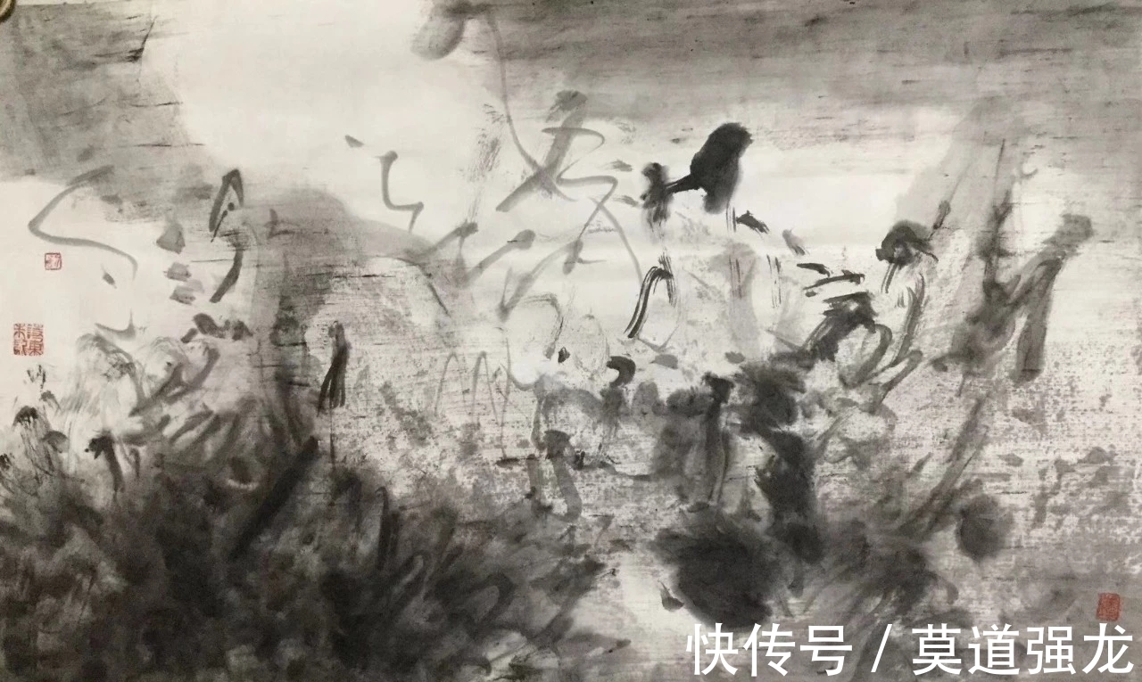 水墨|刘思东水墨山水画,看似随心所欲的洒脱,却有无尽的笔墨意蕴