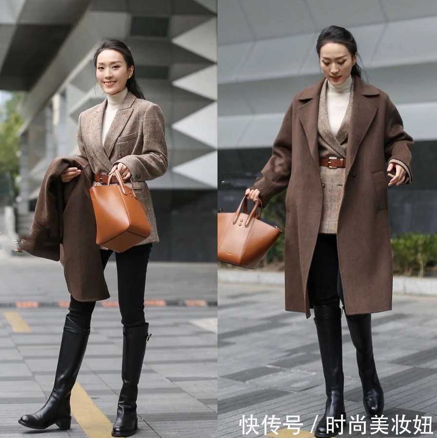 大衣|论大衣“显贵”穿搭,就服这位40岁素人博主,高级实用又提升气质