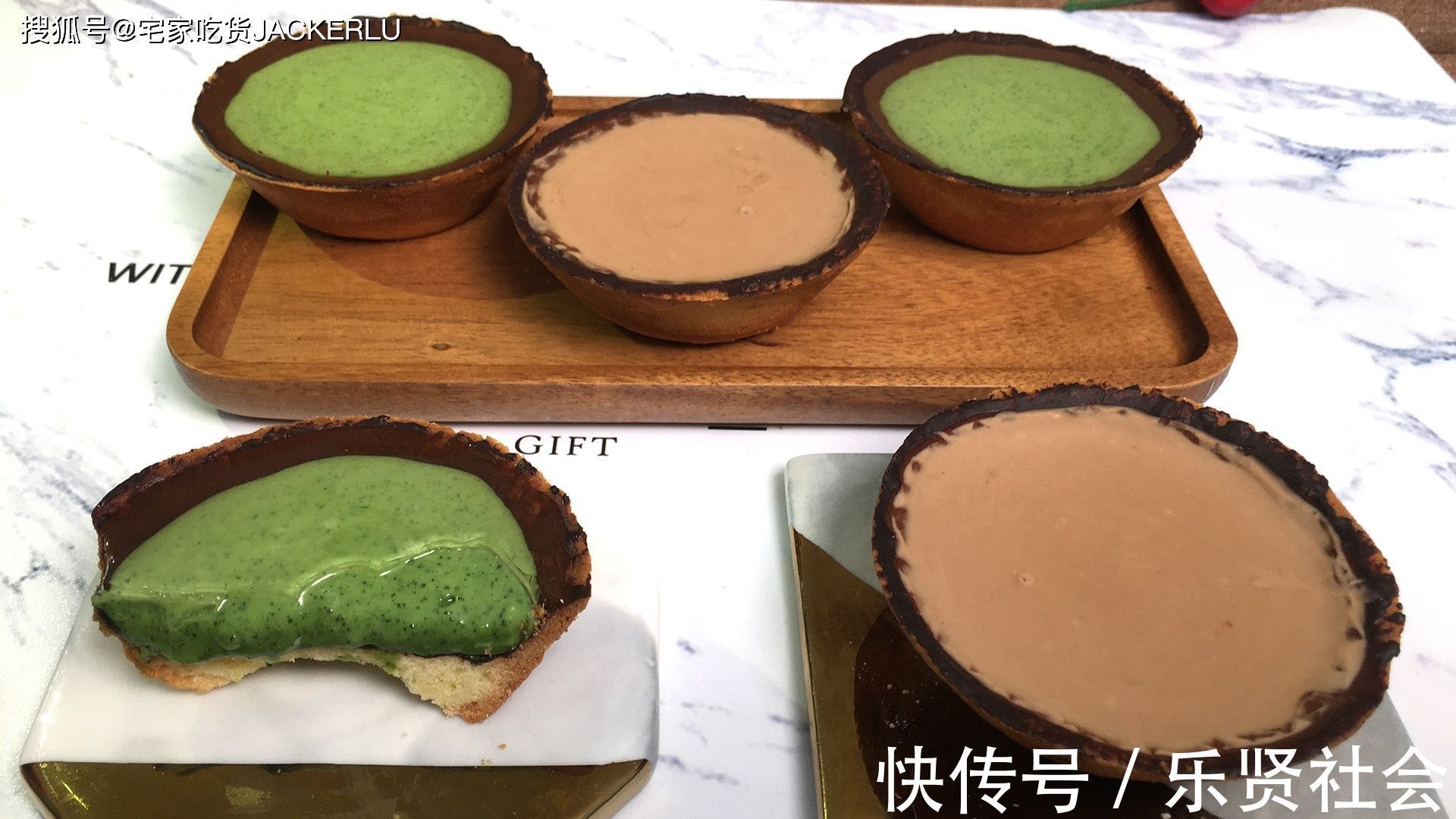 巧克力迷你挞，满口黄油香气浓郁，牵引着味蕾，让人想咬一口。