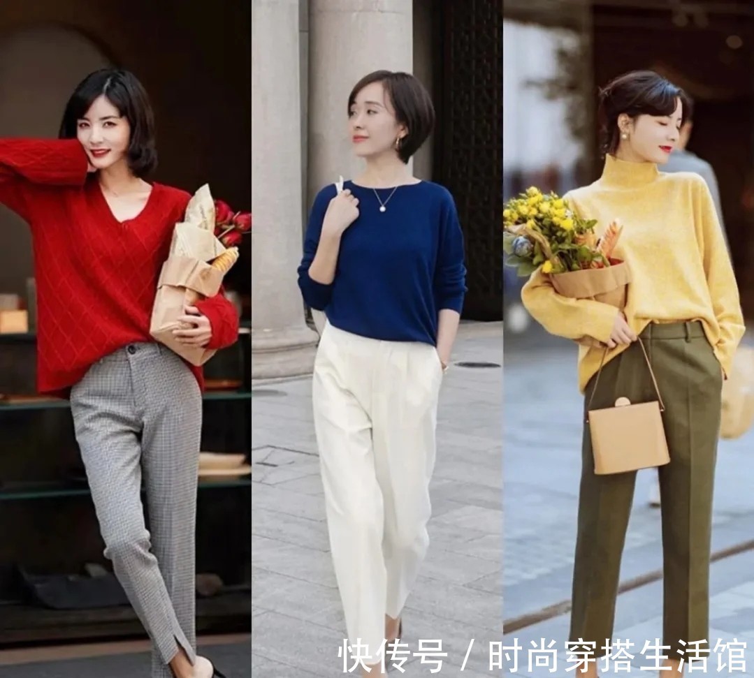 穿搭|早晚温差过大?试试这轻熟风穿搭,简约大方又高级,适合40岁女人