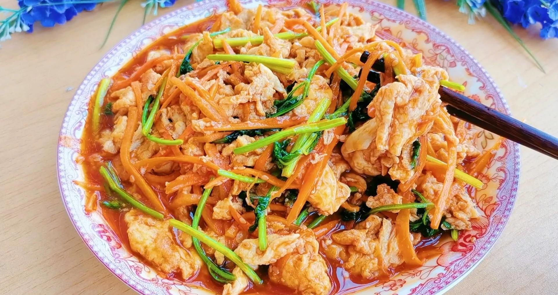 灵魂酱汁炒蛋,鲜香嫩滑,拌面下饭都好香,比肉还香,老少都爱吃