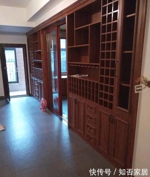 酒杯架|让木工师傅现场做的全屋的柜子,3万全包,效果超乎意外的好看!