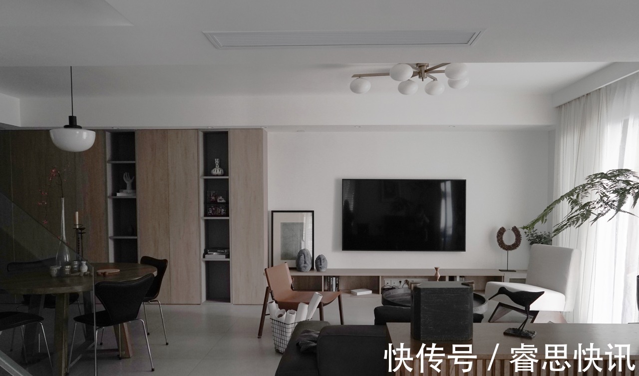 空间|154㎡清新自然风,混搭出一个与众不同的家,颇具艺术气质
