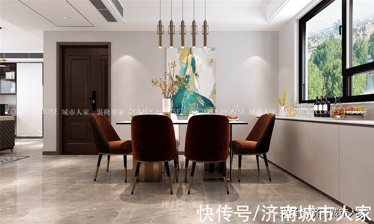 装修|澄波府邸现代轻奢风格装修效果图