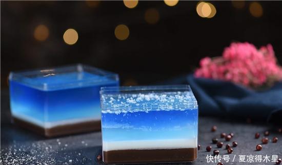 颜值|想要一片星空,这份高颜值的星空羊羹做到了,吃一口就爱上