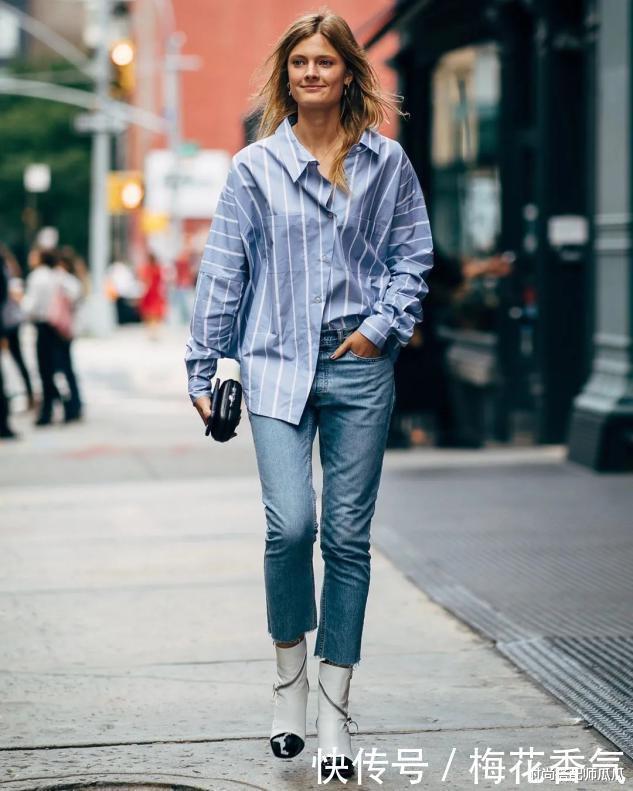衬衫才是早秋的“扛把子”，今年流行穿这件，青春减龄又百搭