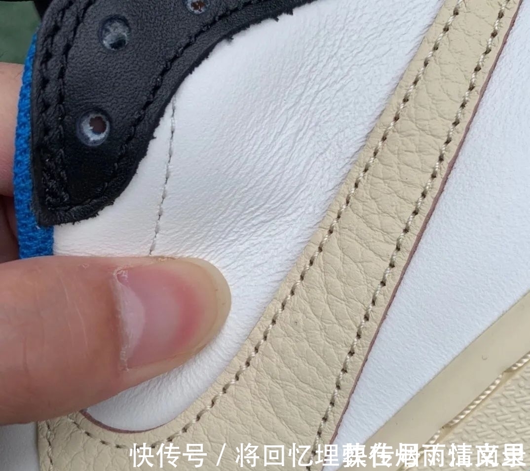 正品 藤原浩倒钩闪电aj1最强横向对比测评 中底拉邦皮料剪裁差的是正?