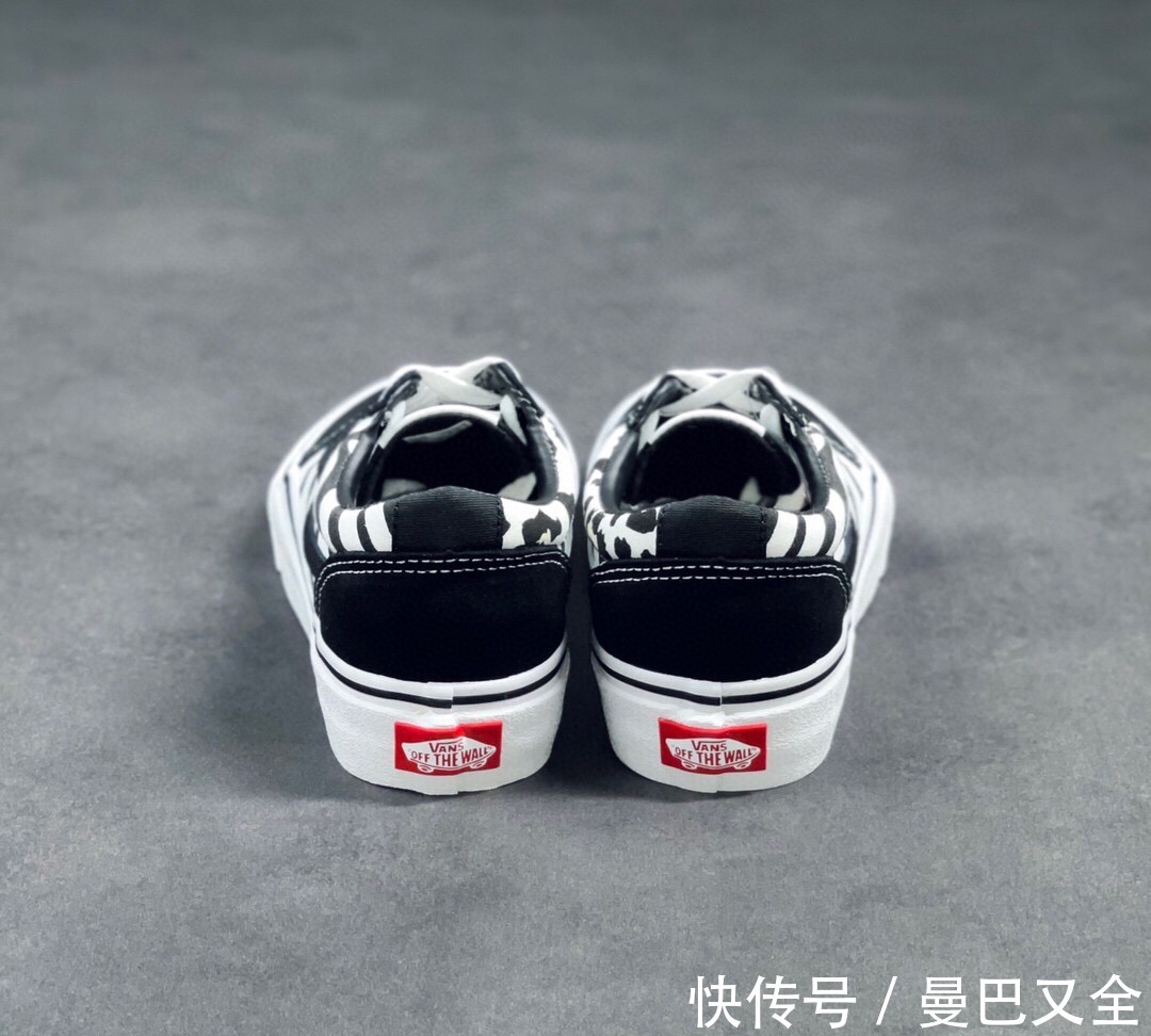 斑马纹|Vans Old Skool 黑色豹纹斑马纹印花拼接