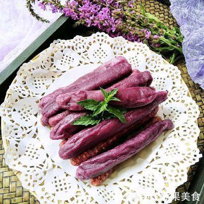 糯米棒|#少盐饮食 轻松生活#「紫薯糯米能量棒」