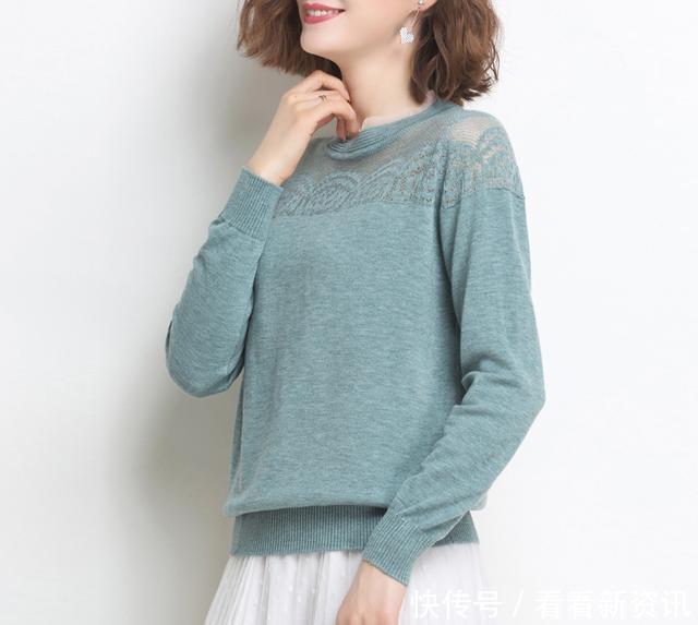 天冷了!三四十岁女人流行穿这样的针织衫,优