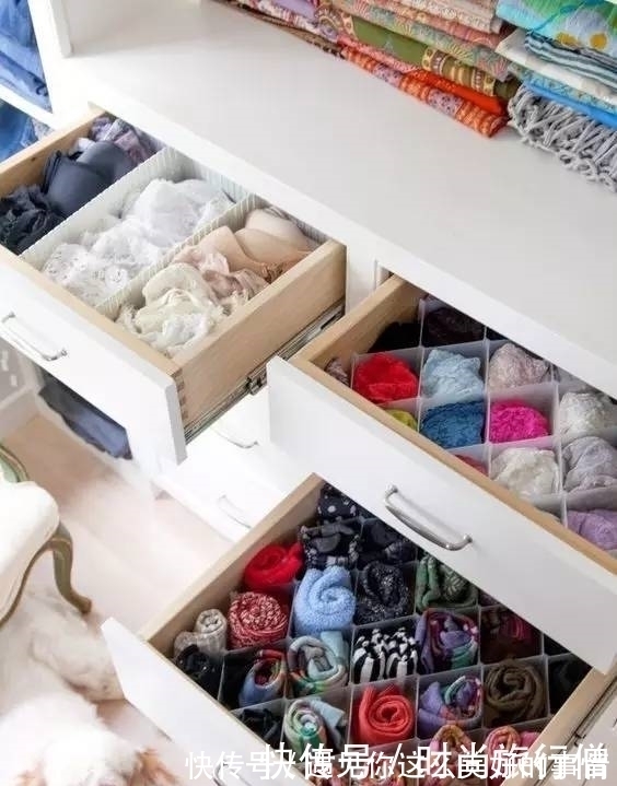 抽屉|持家媳妇想出来的衣柜收纳大法,实在是太聪明了!