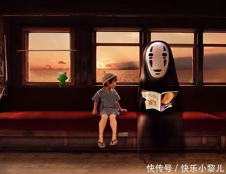 奥特曼|日本“创意妈妈”,带6岁儿子P图大玩“穿越”,置身宫崎骏漫画