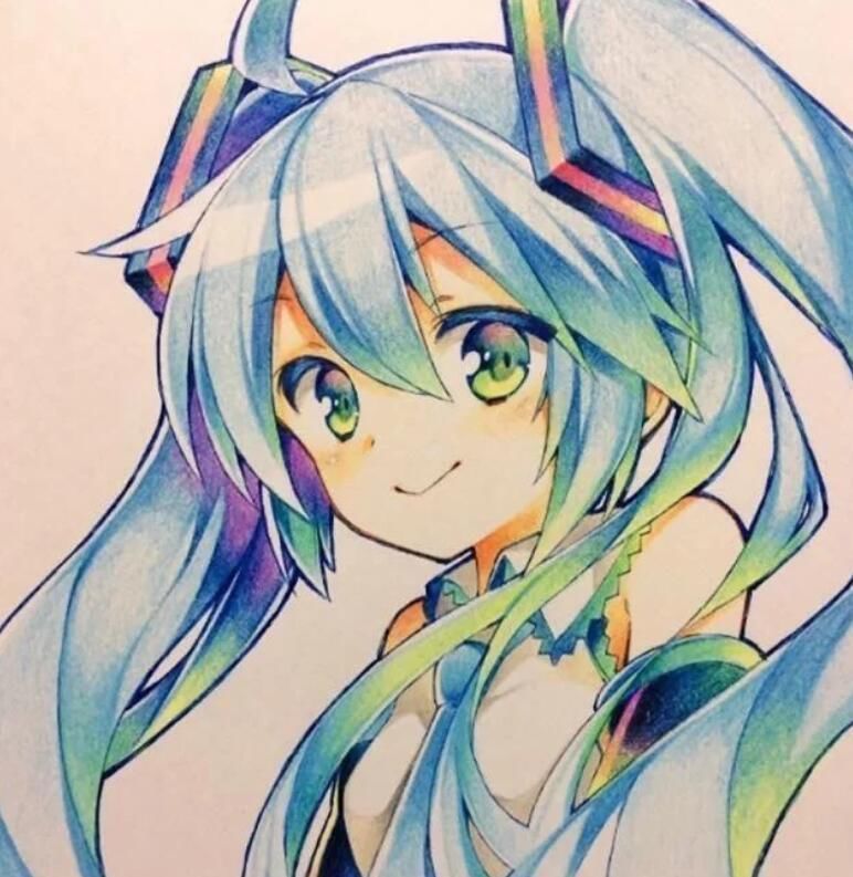 画笔|这是什么“神仙画笔”?居然能画出彩色渐变的初音未来!