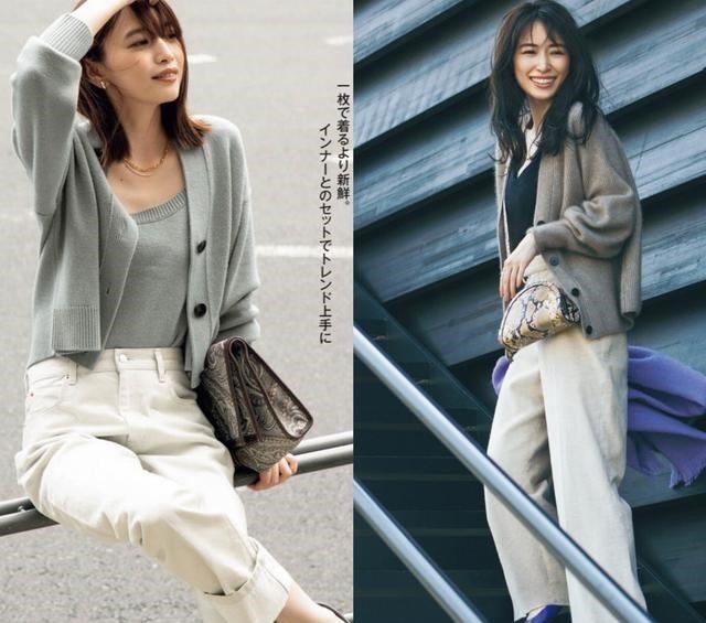 上衣 一条白色裤子，让秋冬穿搭变“轻盈”！