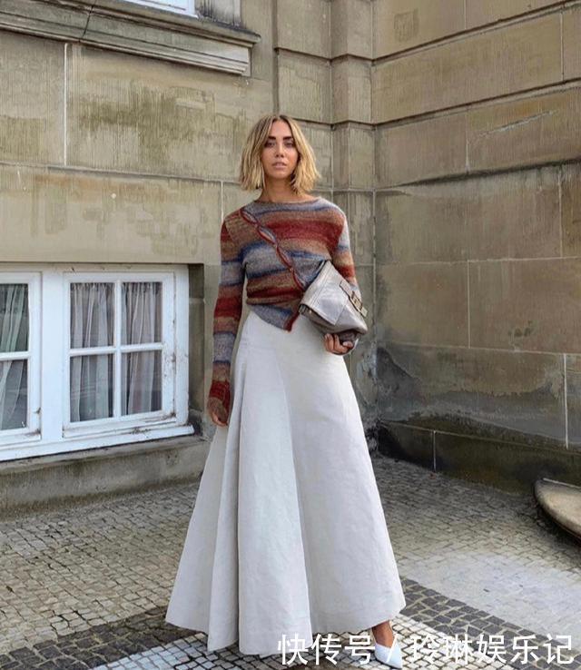 腿粗、胯宽的中年女性,快收下“半身裙显瘦”穿搭,照着穿准没错