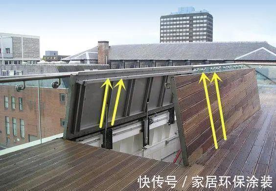入口处|买了顶楼就是好,凿个天窗入口,把楼顶收拾干净,一家独享大露台