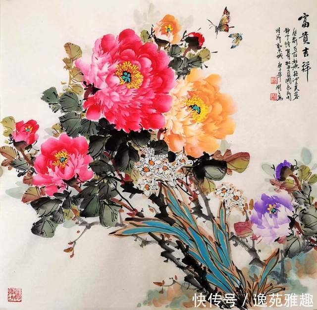 【画作欣赏】心中牡丹开,处处是暖阳,画家王润之作品欣赏