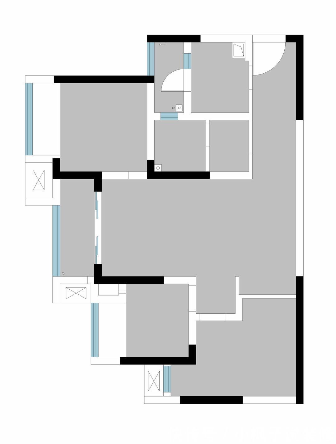 美滋滋|套内77㎡两房,装修现代北欧风,敞亮舒适,心里美滋滋