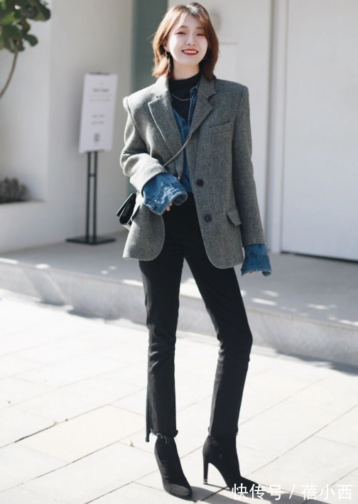 下半身|时髦的小个子女生今年都穿尖头鞋,精致大方还耐看,瞬间显高10cm