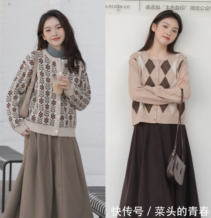 冬日与早春的同色系穿搭,清新又温柔,精致小姐姐的最爱!