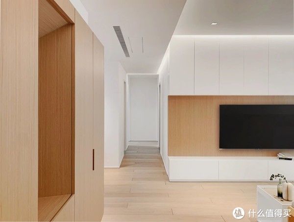 客厅|97平居室,无主灯照明全屋无死角!