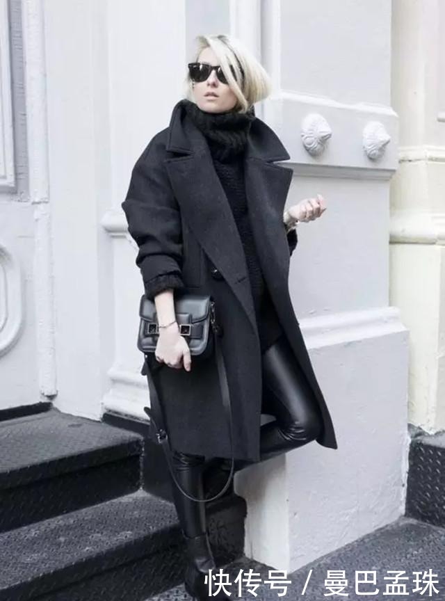 女人|50+的女人冬天怎么穿才时尚?大衣+高领衫,谁见都夸洋气