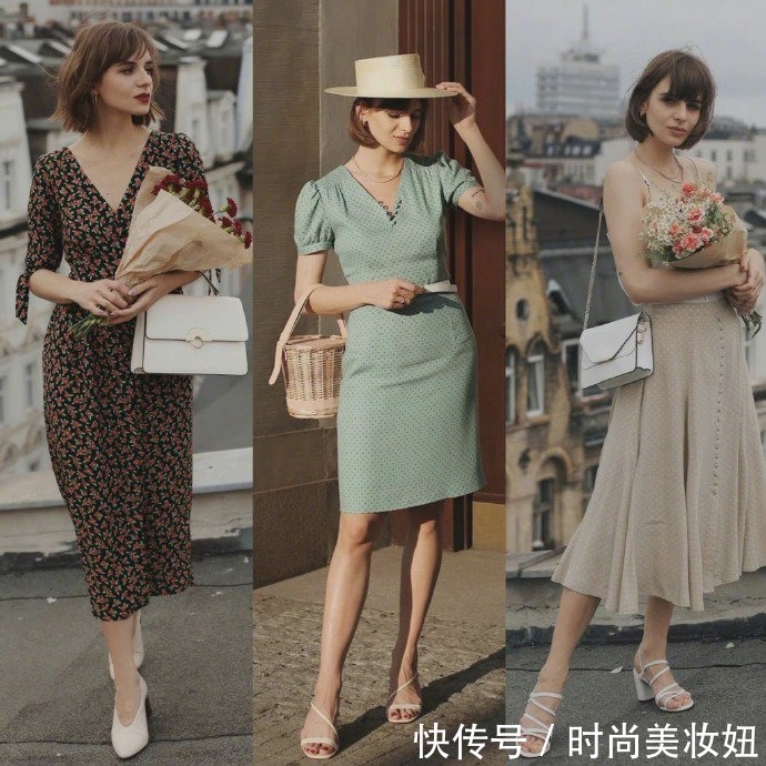 连衣裙|别再追求时髦范了，高级穿搭更显气质，优雅复古搭配简约不过时