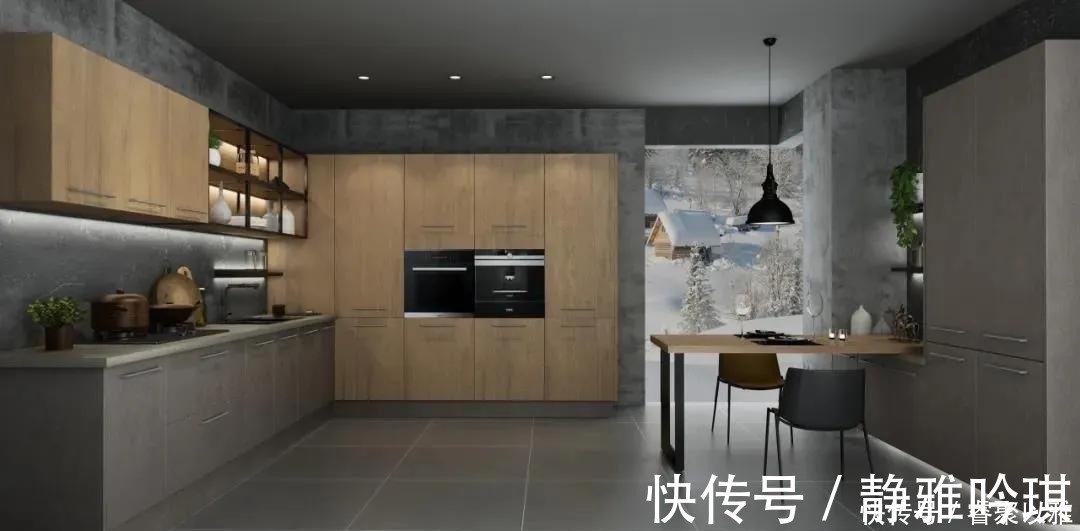 搭配|看上去一尘不染的厨房,大家都用了这几种配色~