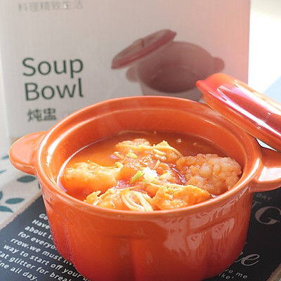 番茄金针菇虾滑汤