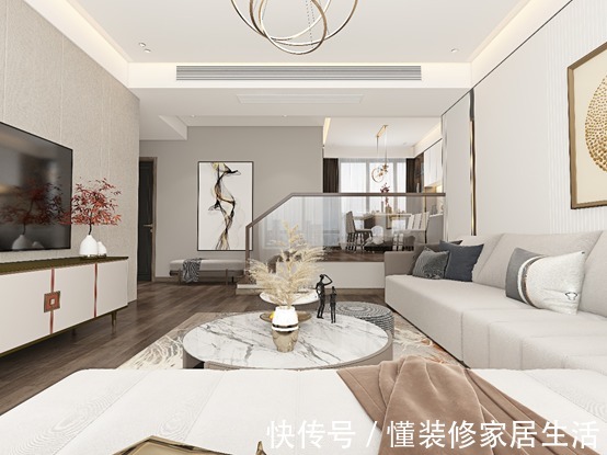 轻奢风|120㎡现代轻奢风,简约新生活,不一样的体验感