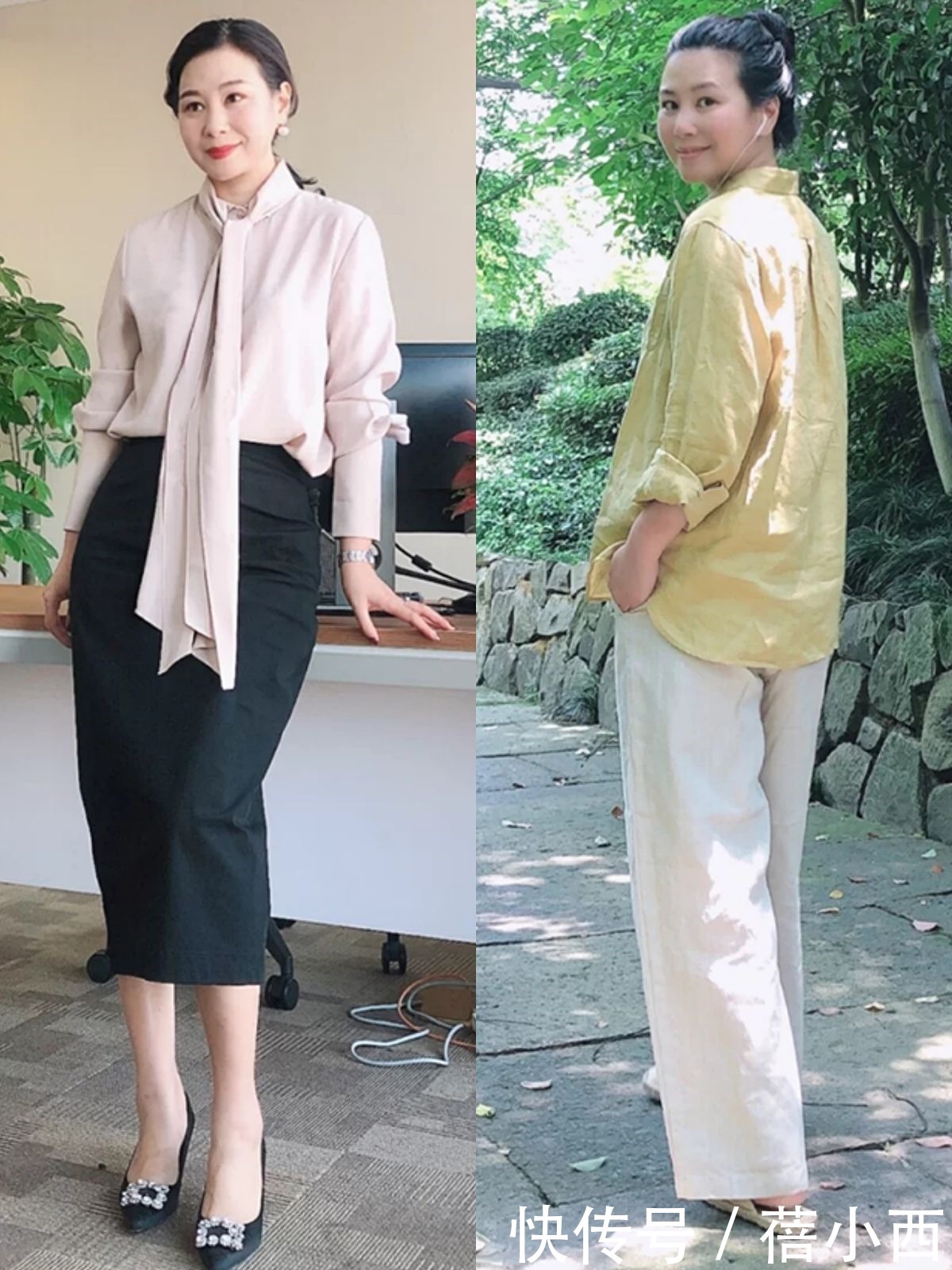 印花|微富态身材女人真有优势,瘦子穿素色衣服很平凡,你却穿出高级感