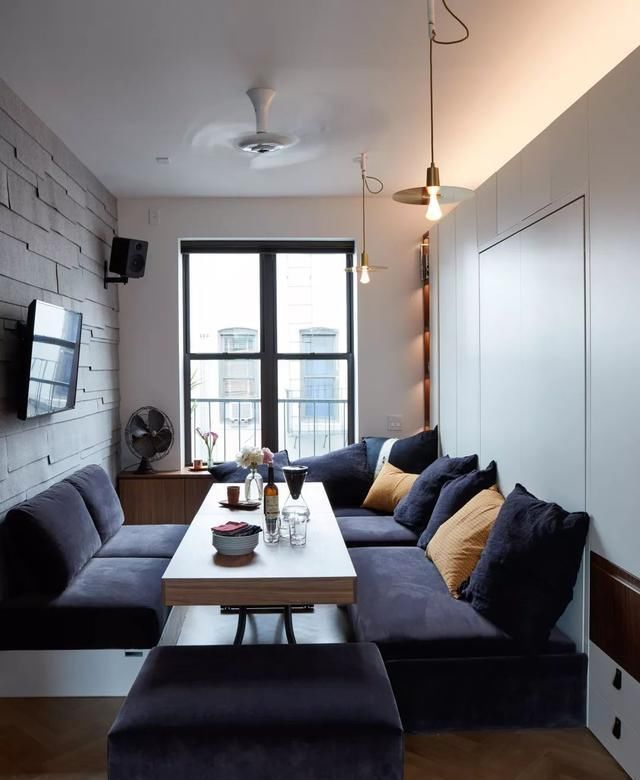 小户型|33㎡房子也能样样俱全,茶几内藏机关,拿来当餐桌坐10个人都不怕