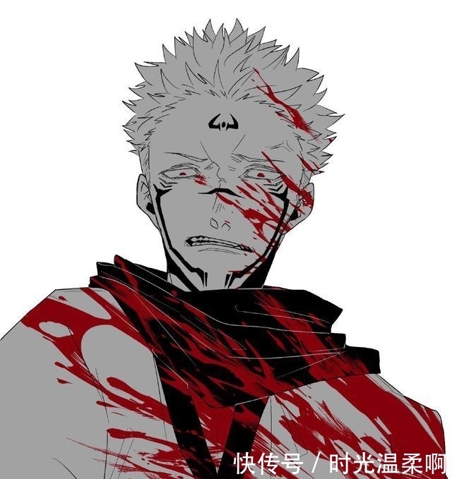 用一个颜色代表《咒术回战》角色,五条悟是蓝色,七海海是绿色