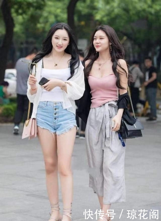 造型|街拍:性感白皙的美女,性感时尚清新帅气造型很好看!