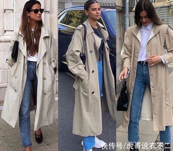 初春首件单品一定是风衣，穿对随性又优雅，看潮人出街就知道了