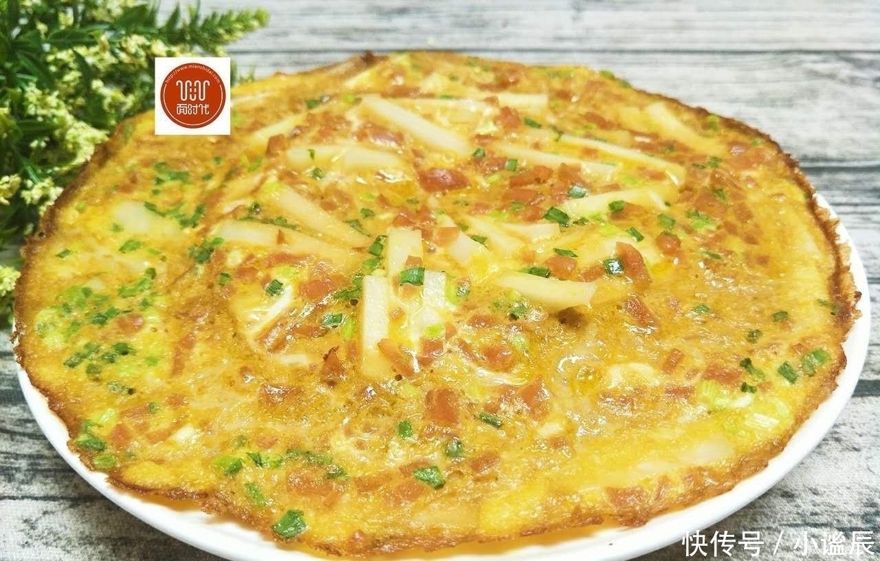 两三分钟的营养早餐饼，每次做都不够吃，做法简单，一学就会