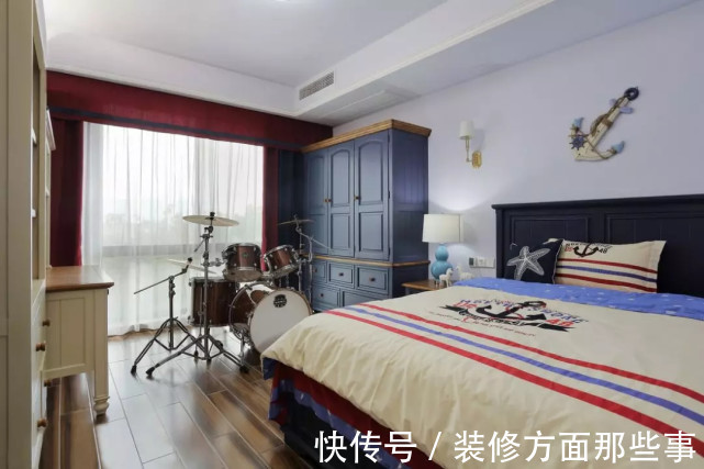 家具|165平美式风四居室,开放舒展,以求最大化通透视觉