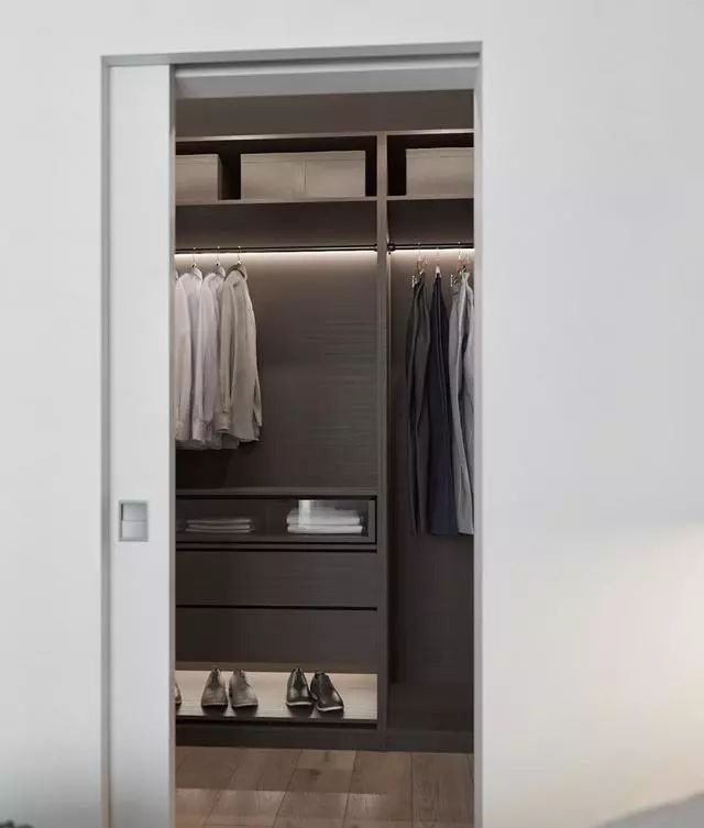 隐形柜|51平一房一厅,隐形门,隐形柜,美观省空间,灯带搭配,美感十足