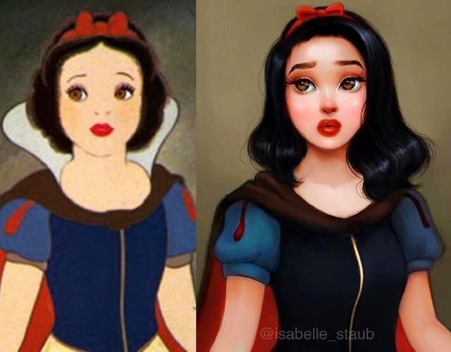 贝儿公主|当迪士尼公主也P图，爱丽儿美艳动人，不过还是原图比较有味道