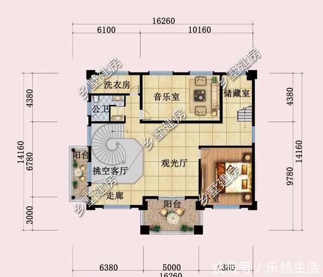 相邻|16X14米豪华四层别墅,设计格调满满,打造高品质农村生活
