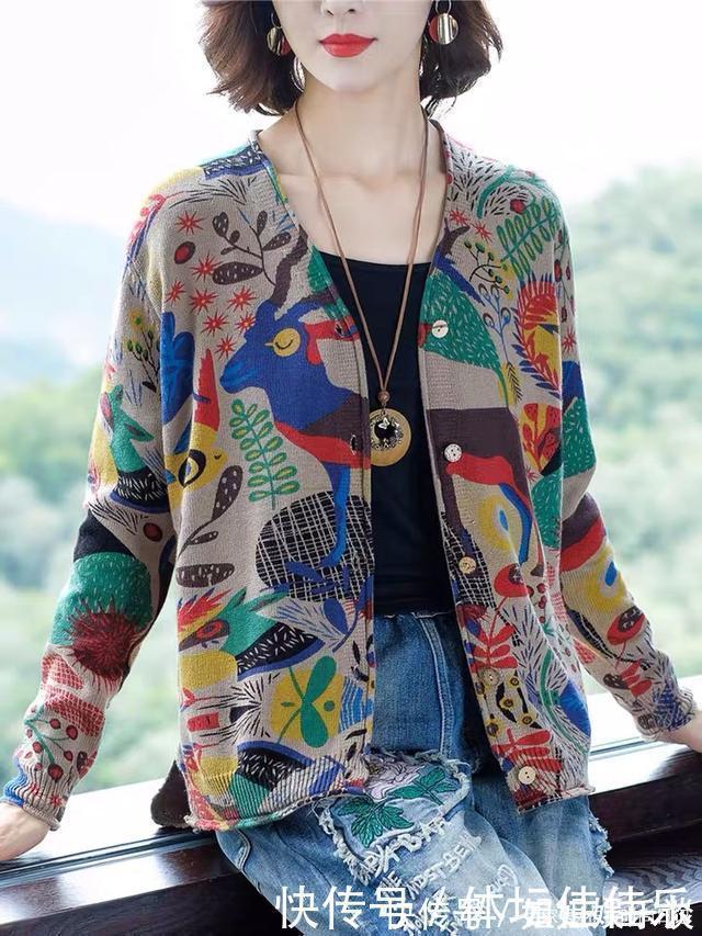 百搭|穿腻了裙装的女人,初秋可以看看这“针织开衫”,优雅减龄又洋气