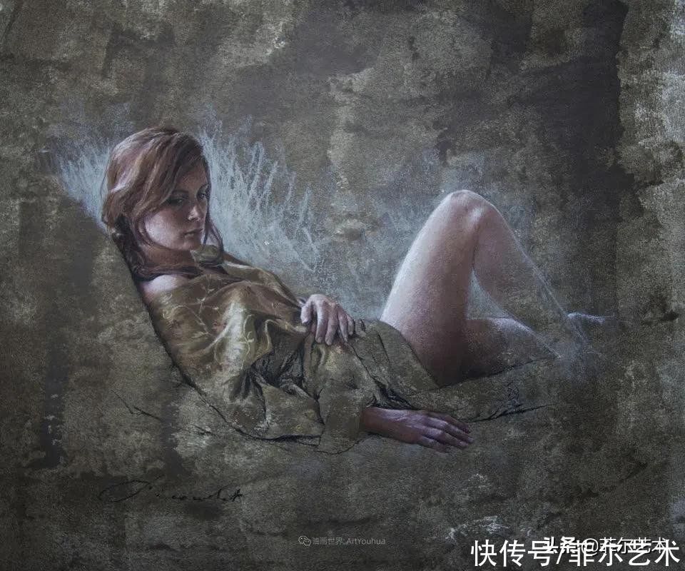 艺术学院$法国女粉彩大师,描绘的女性之美,细腻柔和