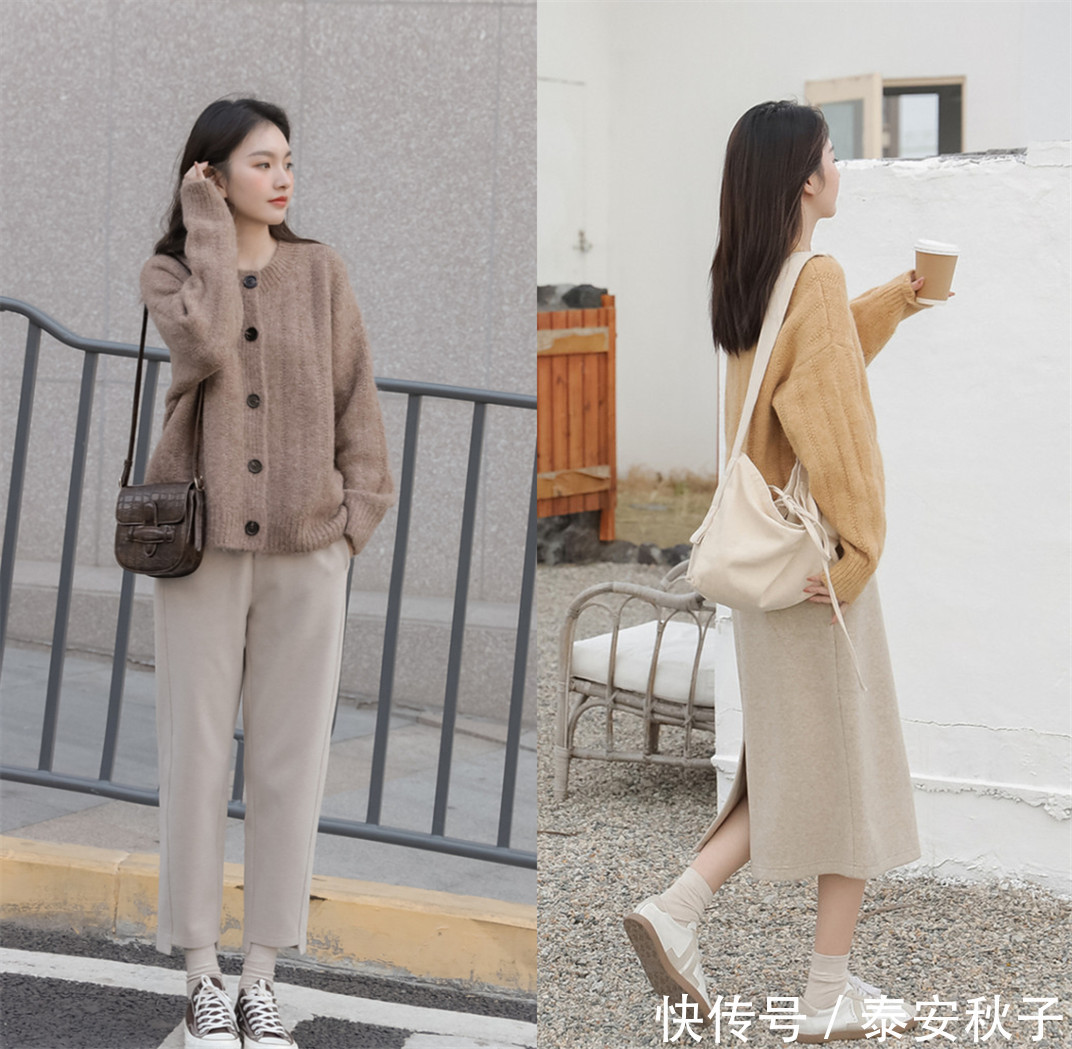 2021年入春:流行“奶奶衫+裙/裤子”、时髦炸!