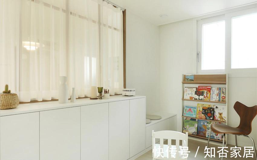 书柜|109㎡4口之家,装修上删繁就简,打造质朴空间,二胎家庭可以参考