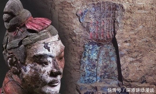 兵马俑出土一张脸,仅5分钟便消失,幸好手快,留下一张照片