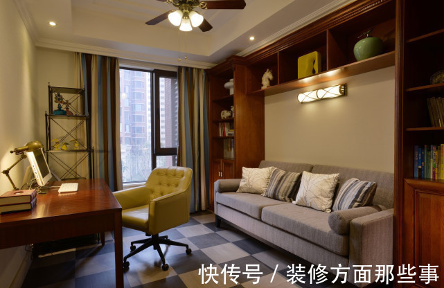 家具|132平现代风四居室，深色设计做旧设计很有复古的美感