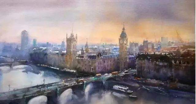 风景|风景诱人!这样的水彩作品,怎能不爱?